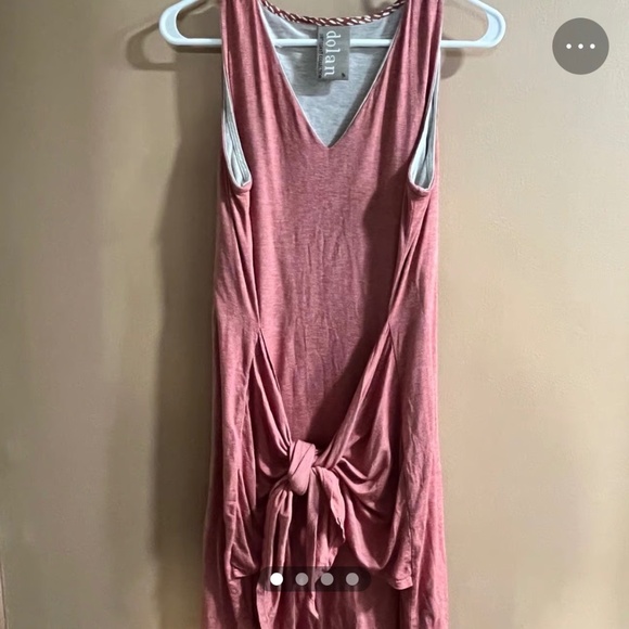 Dolan Left Coast Red Dress with Tie Sz M - Picture 1 of 4